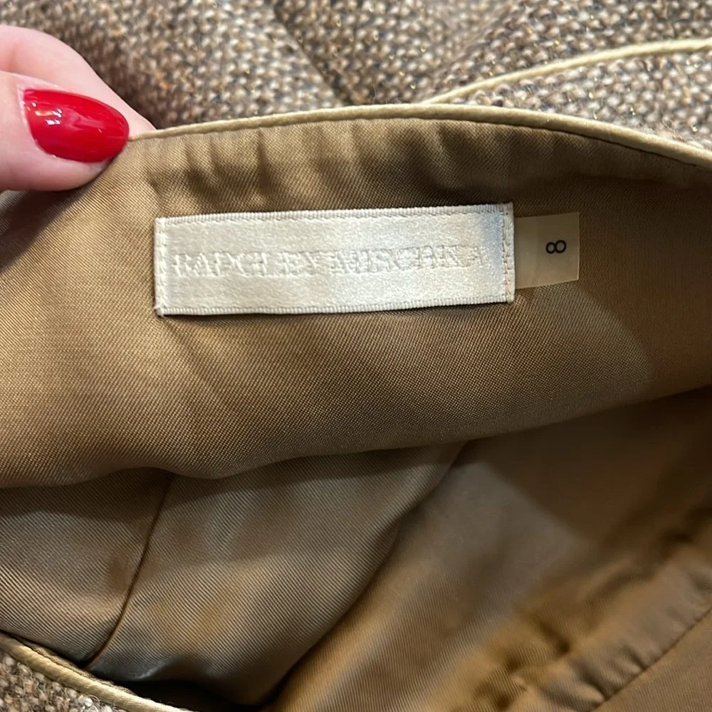 Badgley Mischka Wool and Alpaca Blend Skirt